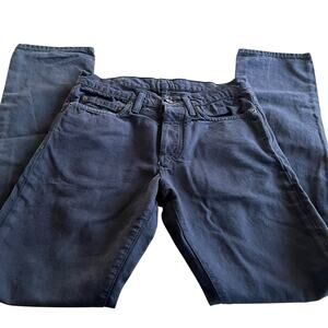 Club Monaco Mens Dark Blue Wash Slim Fit Denim Pants 28x30